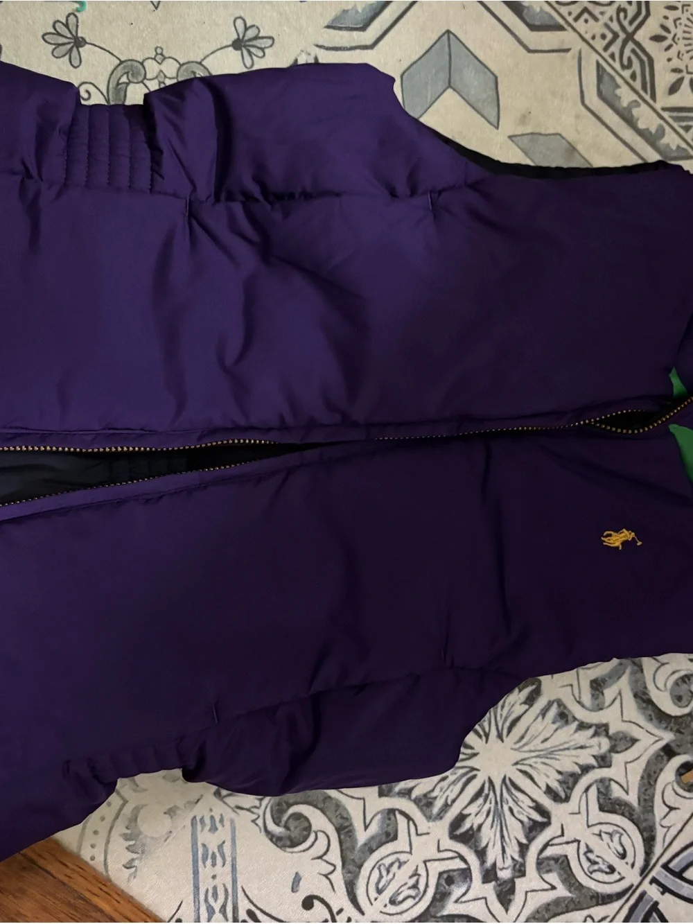 Ralph Lauren Purple Puffer Vest